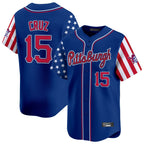 Johmsee P.Pirates #15 Oneil Cruz Player Royal 2025 Independence Day Vapor Premier Limited Stitched Jerseys