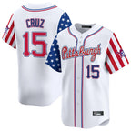 Johmsee P.Pirates #15 Oneil Cruz Player White 2025 Independence Day Vapor Premier Limited Stitched Jerseys