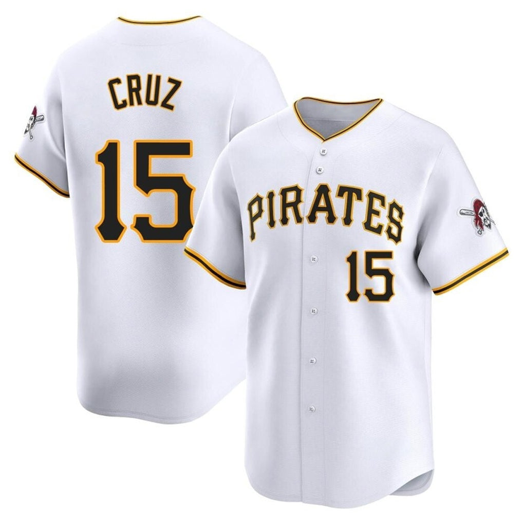 Johmsee P.Pirates #15 Oneil Cruz Player White Home Limited Stitched Jerseys