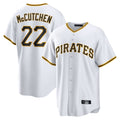 Johmsee P.Pirates #22 Andrew McCutchen Player White Home Game Stitched Jerseys