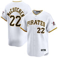 Johmsee P.Pirates #22 Andrew McCutchen Player White Home Limited Stitched Jerseys