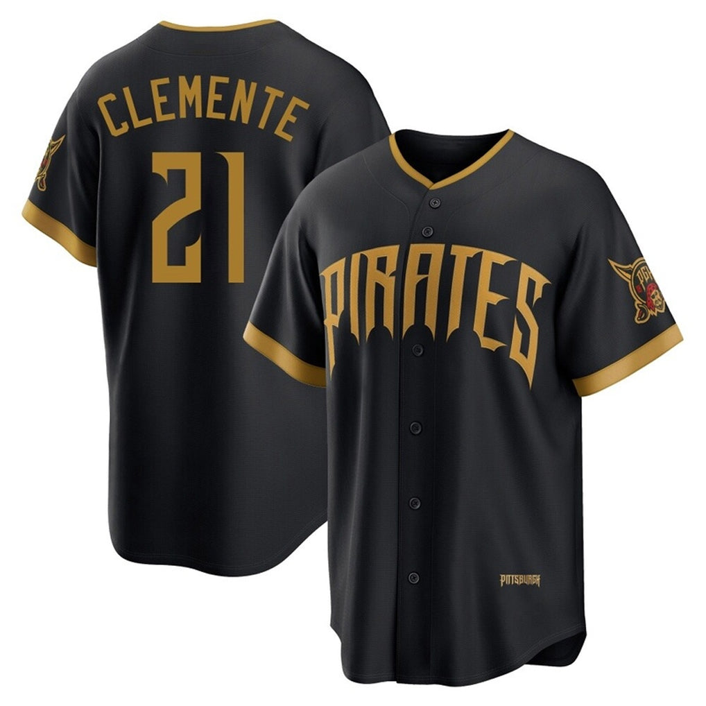 Johmsee P.Pirates #21 Roberto Clemente Player Black 2026 City Connect Home Limited Stitched Jerseys