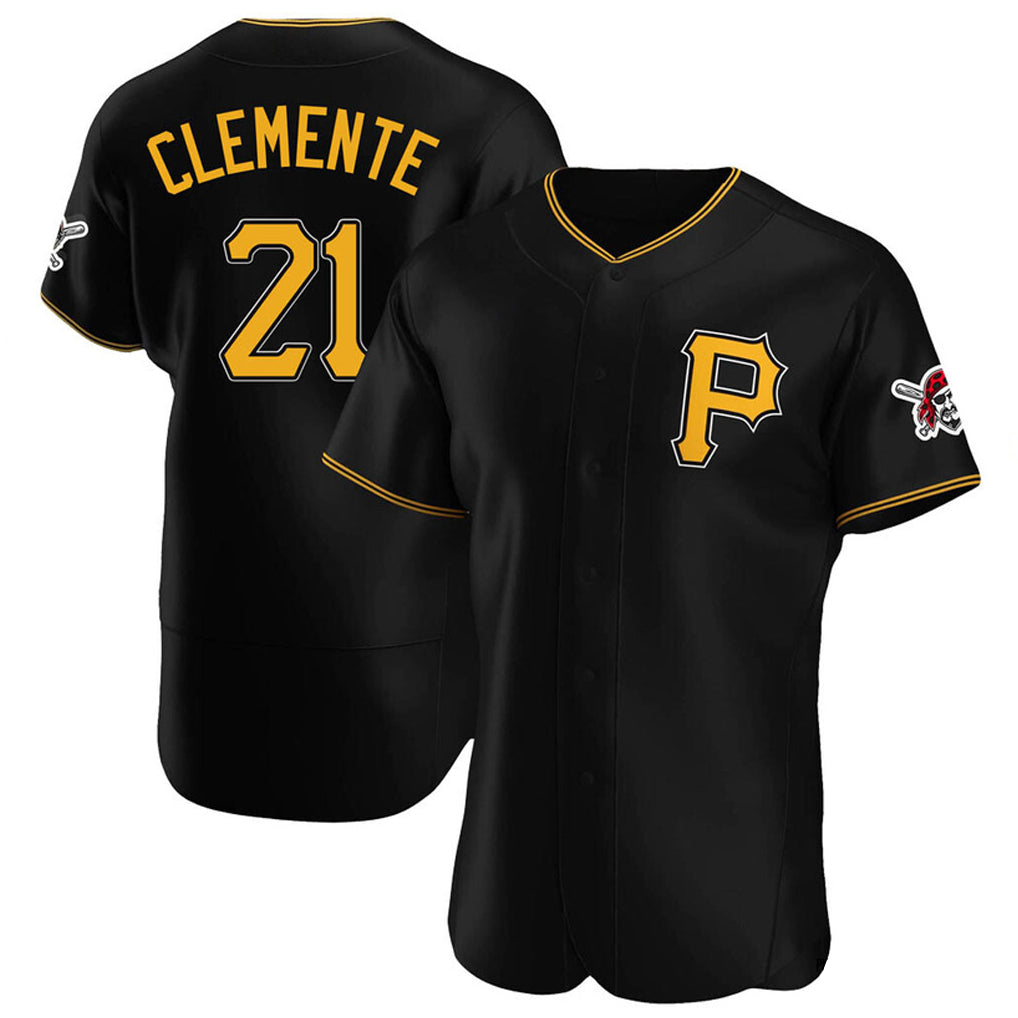 Johmsee P.Pirates #21 Roberto Clemente Player Black Alternate 2025 Home Limited Elite Stitched Jerseys