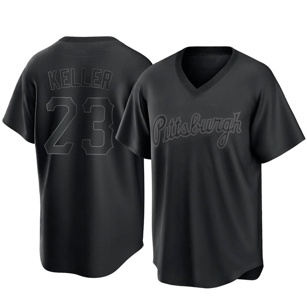 Johmsee P.Pirates #23 Mitch Keller Player Black Fashion Home Game Stitched Jerseys