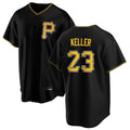 Johmsee P.Pirates #23 Mitch Keller Player Black Home Game Stitched Jerseys
