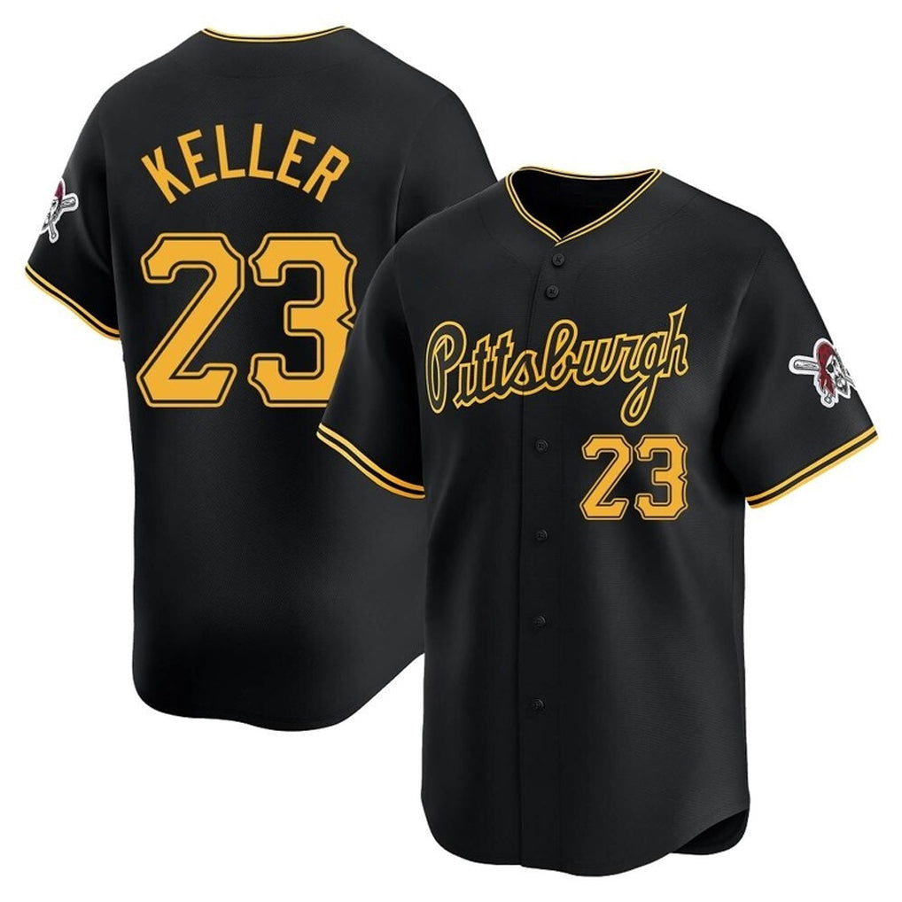 Johmsee P.Pirates #23 Mitch Keller Player Black Home Limited Stitched Jerseys