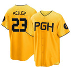 Johmsee P.Pirates #23 Mitch Keller Player Gold City Connect Home Game Stitched Jerseys