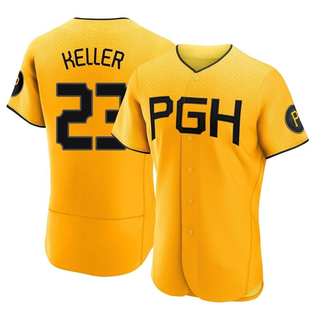 Johmsee P.Pirates #23 Mitch Keller Player Gold City Connect Home Limited Elite Stitched Jerseys