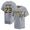 Johmsee P.Pirates #23 Mitch Keller Player Gray Road Home Limited Stitched Jerseys