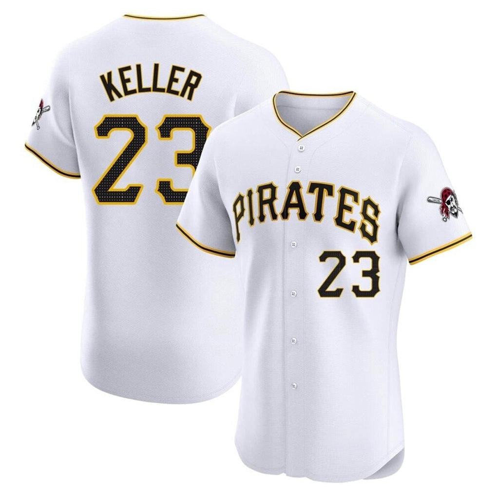 Johmsee P.Pirates #23 Mitch Keller Player White Home Limited Elite Stitched Jerseys