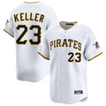 Johmsee P.Pirates #23 Mitch Keller Player White Home Limited Stitched Jerseys