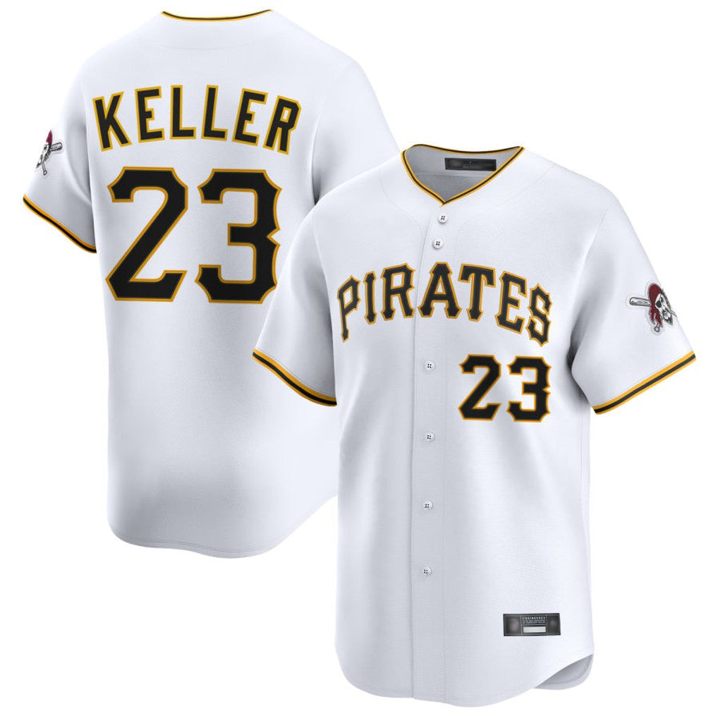 Johmsee P.Pirates #23 Mitch Keller Player White Home Limited Stitched Jerseys