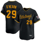 Johmsee P.Pirates #29 Ryan O'Hearn Player Black Alt Home Limited Stitched Jerseys