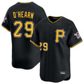 Johmsee P.Pirates #29 Ryan O'Hearn Player Black Alternate Limited Game Stitched Jerseys