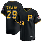 Johmsee P.Pirates #29 Ryan O'Hearn Player Black Alternate Limited Game Stitched Jerseys