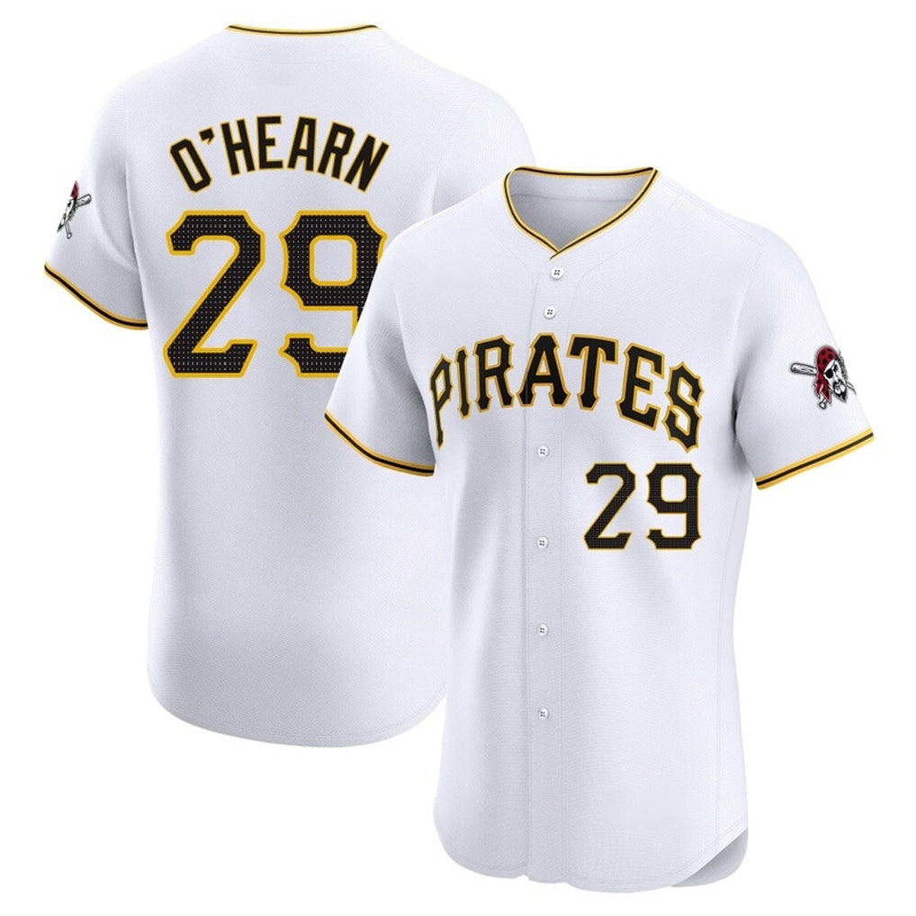 Johmsee P.Pirates #29 Ryan O'Hearn Player White Home Limited Elite Stitched Jerseys