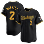 Johmsee P.Pirates #2 Spencer Horwitz Player Black Alt Home Limited Stitched Jerseys