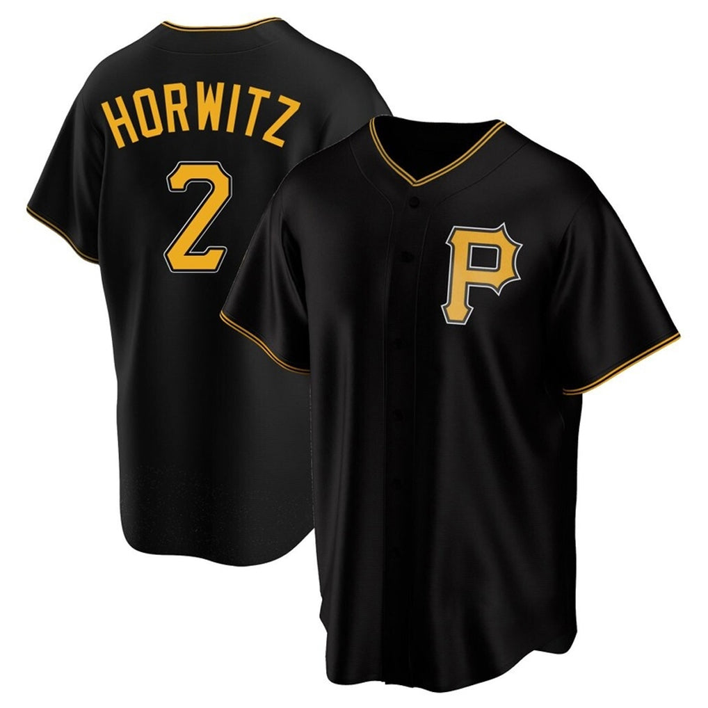 Johmsee P.Pirates #2 Spencer Horwitz Player Black Alternate 2025 Home Game Stitched Jerseys