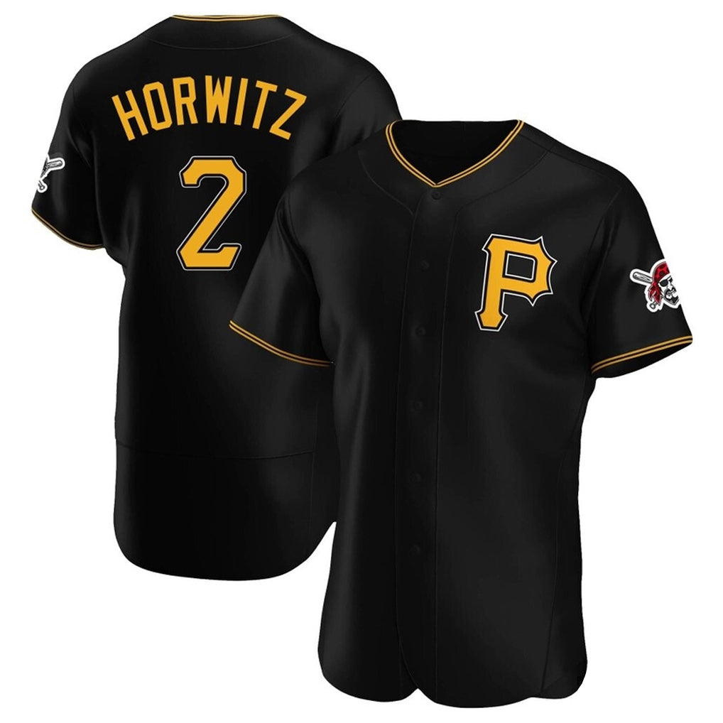 Johmsee P.Pirates #2 Spencer Horwitz Player Black Alternate 2025 Home Limited Elite Stitched Jerseys