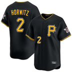 Johmsee P.Pirates #2 Spencer Horwitz Player Black Alternate Limited Game Stitched Jerseys