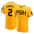 Johmsee P.Pirates #2 Spencer Horwitz Player Gold City Connect Home Limited Elite Stitched Jerseys