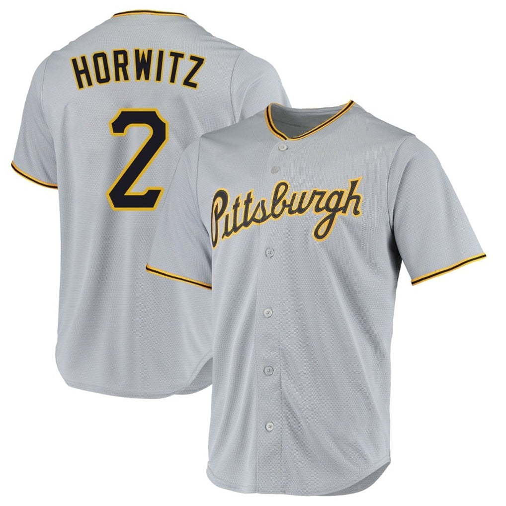 Johmsee P.Pirates #2 Spencer Horwitz Player Gray Road Home Game Stitched Jerseys