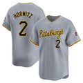 Johmsee P.Pirates #2 Spencer Horwitz Player Gray Road Home Limited Stitched Jerseys