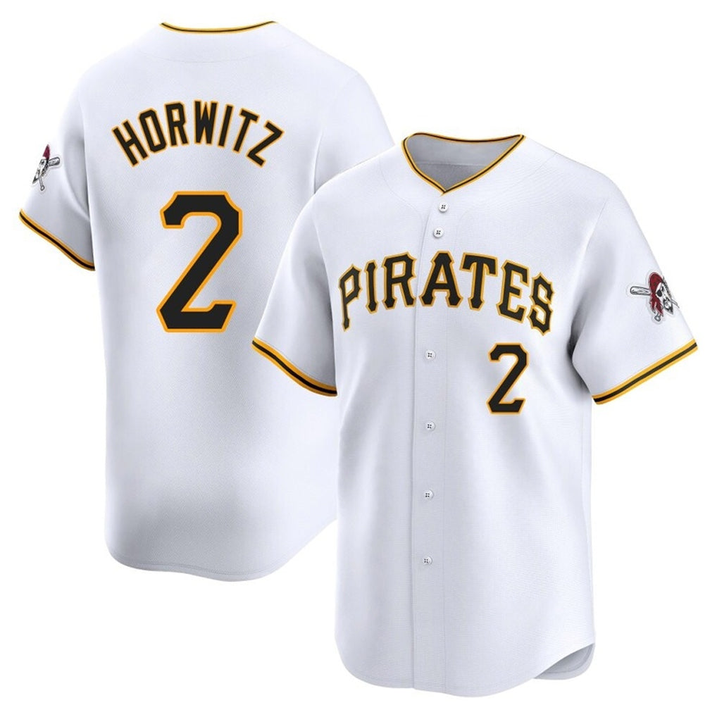 Johmsee P.Pirates #2 Spencer Horwitz Player White Home Limited Stitched Jerseys
