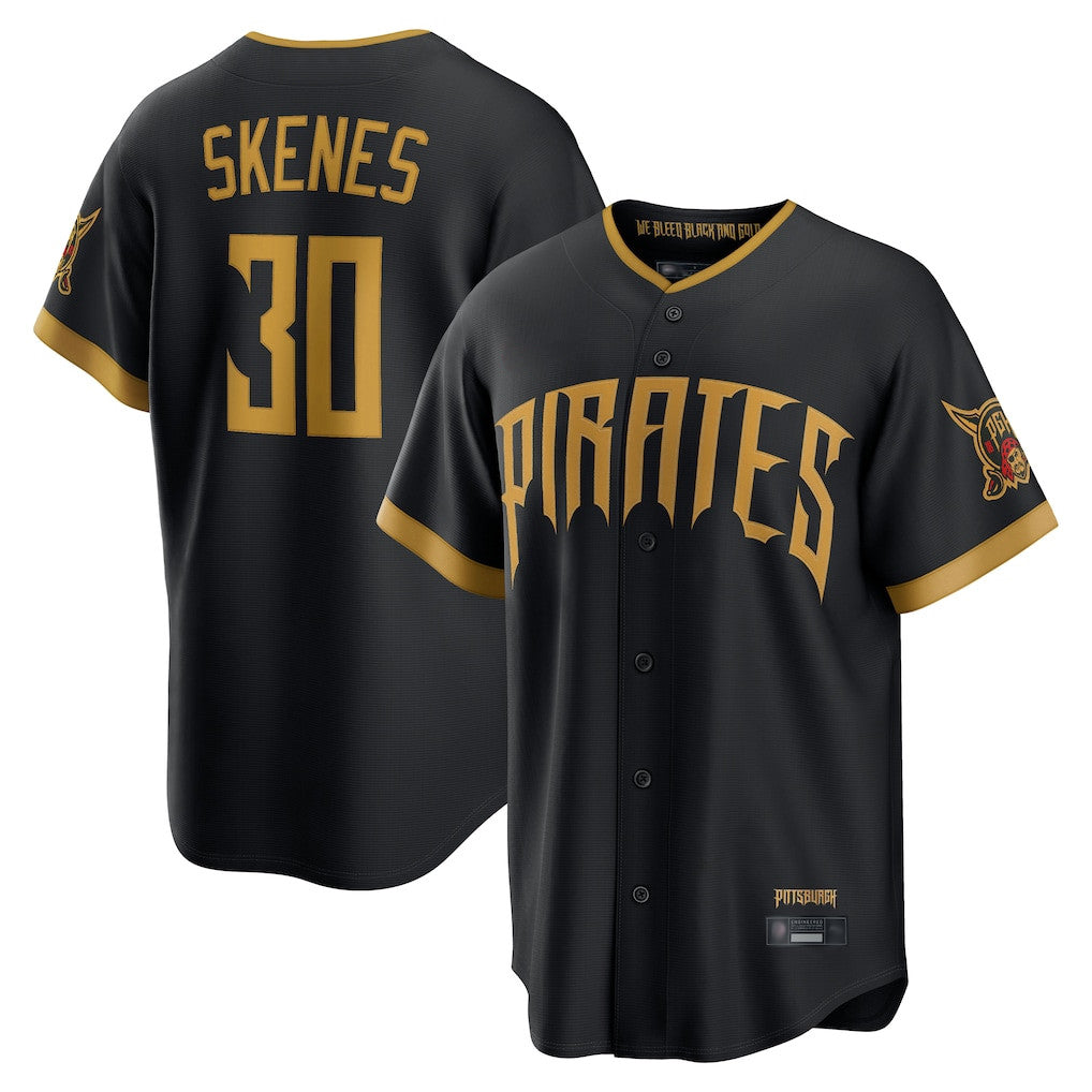 Johmsee P.Pirates #30 Paul Skenes Player Black 2026 City Connect Home Game Stitched Jerseys