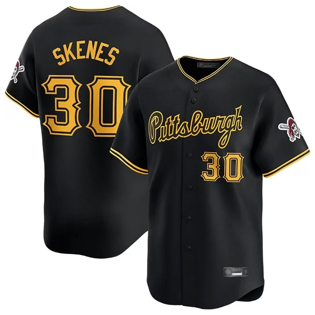 Johmsee P.Pirates #30 Paul Skenes Player Black Home Limited Stitched Jerseys