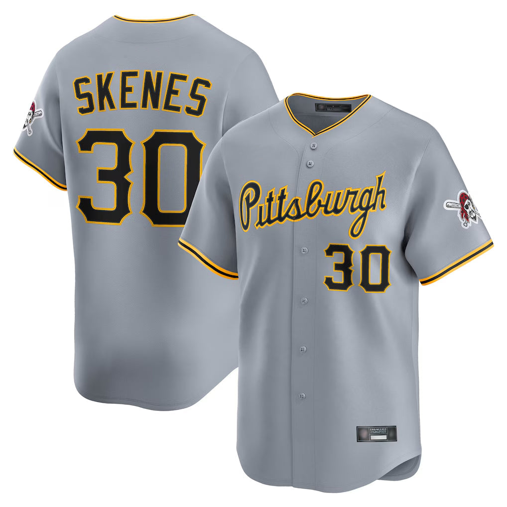 Johmsee P.Pirates #30 Paul Skenes Player Gray Road Home Limited Stitched Jerseys