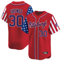 Johmsee P.Pirates #30 Paul Skenes Player Red 2025 Independence Day Vapor Premier Limited Stitched Jerseys