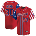 Johmsee P.Pirates #30 Paul Skenes Player Red 2025 Independence Day Vapor Premier Limited Stitched Jerseys