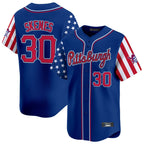 Johmsee P.Pirates #30 Paul Skenes Player Royal 2025 Independence Day Vapor Premier Limited Stitched Jerseys