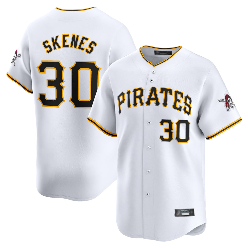 Johmsee P.Pirates #30 Paul Skenes Player White Home Limited Stitched Jerseys