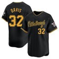 Johmsee P.Pirates #32 Henry Davis Player Black Alt Home Limited Stitched Jerseys