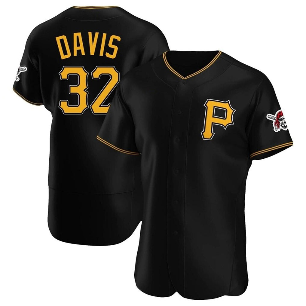 Johmsee P.Pirates #32 Henry Davis Player Black Alternate 2025 Home Limited Elite Stitched Jerseys