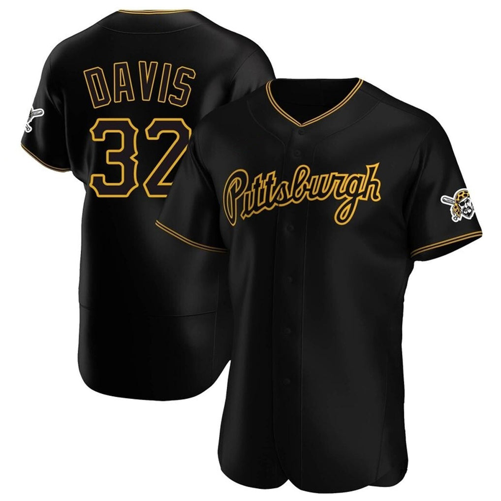 Johmsee P.Pirates #32 Henry Davis Player Black Home Limited Elite Stitched Jerseys
