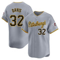 Johmsee P.Pirates #32 Henry Davis Player Gray Road Home Limited Stitched Jerseys
