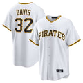 Johmsee P.Pirates #32 Henry Davis Player White Home Game Stitched Jerseys