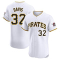 Johmsee P.Pirates #32 Henry Davis Player White Home Limited Elite Stitched Jerseys