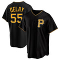Johmsee P.Pirates #55 Jason Delay Player Black Alternate 2025 Home Game Stitched Jerseys