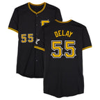 Johmsee P.Pirates #55 Jason Delay Player Black Alternate Limited Game Stitched Jerseys