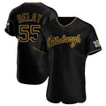 Johmsee P.Pirates #55 Jason Delay Player Black Home Limited Elite Stitched Jerseys