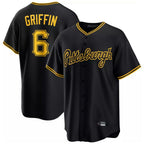 Johmsee P.Pirates #6 Konnor Griffin Player Black Alt Home Game Stitched Jerseys