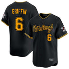 Johmsee P.Pirates #6 Konnor Griffin Player Black Alt Home Limited Stitched Jerseys