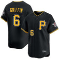 Johmsee P.Pirates #6 Konnor Griffin Player Black Alternate Limited Game Stitched Jerseys
