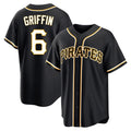 Johmsee P.Pirates #6 Konnor Griffin Player Black Fashion Out Home Game Stitched Jerseys