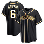 Johmsee P.Pirates #6 Konnor Griffin Player Black Fashion Out Home Game Stitched Jerseys