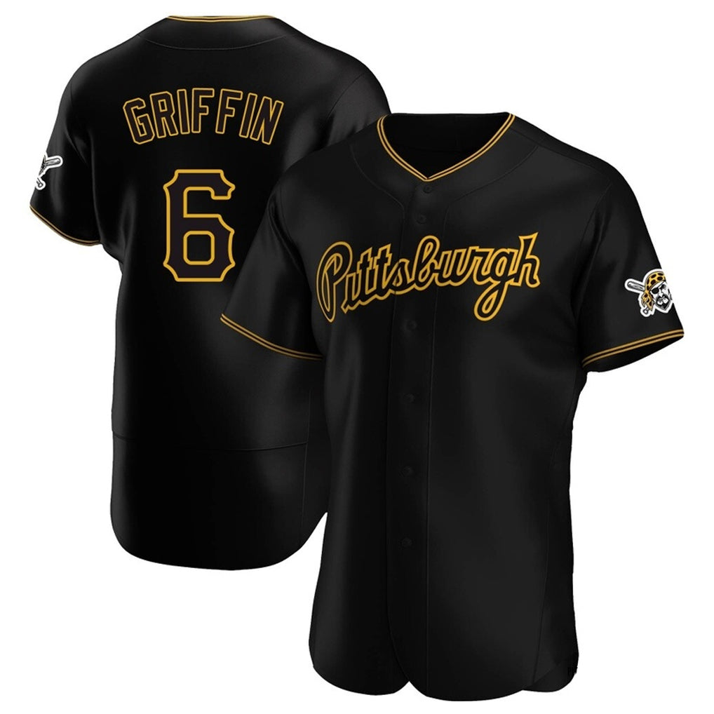 Johmsee P.Pirates #6 Konnor Griffin Player Black Home Limited Elite Stitched Jerseys